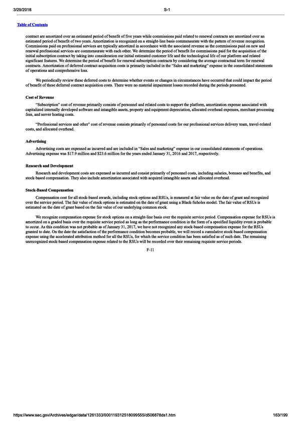 DocuSign S-1 | Interactive Prospectus - Page 163