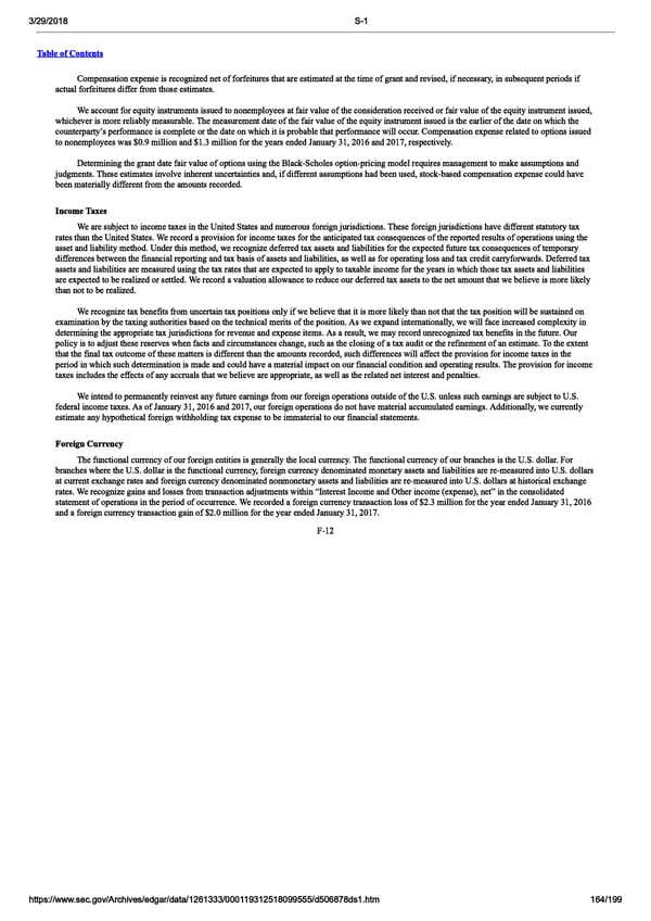 DocuSign S-1 | Interactive Prospectus - Page 164