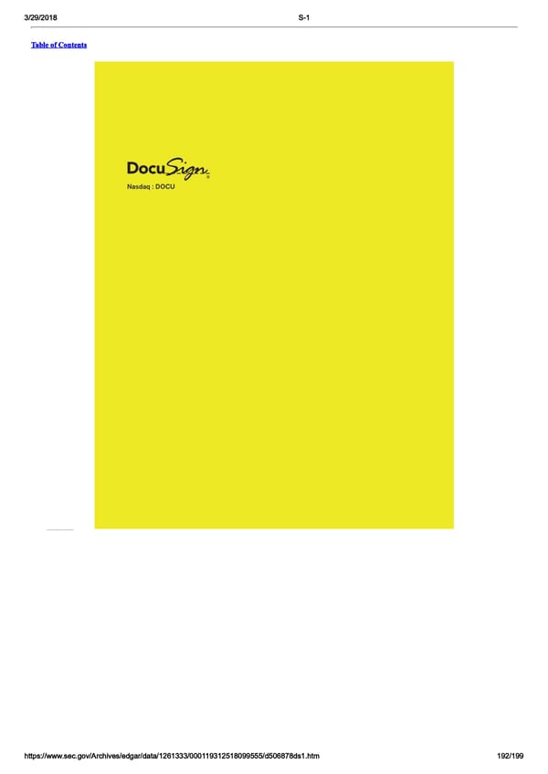 DocuSign S-1 | Interactive Prospectus - Page 192