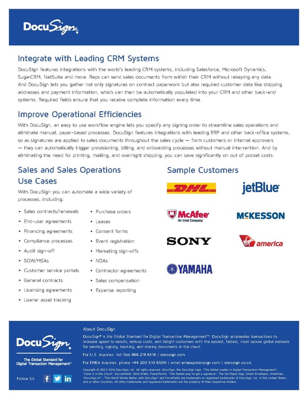 DocuSign for Sales and Operations - Page 2