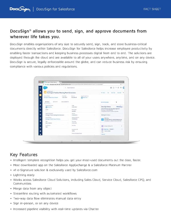 DocuSign for Salesforce - Page 1